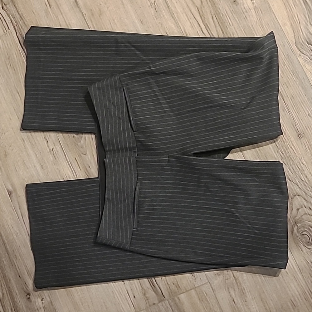 Express Dress Pants Pinstripe Grey Size 00R